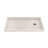 DreamLine SlimLine 32 inch D x 60 inch W x 2 3/4 inch H Single Threshold Biscuit Alcove Shower Base with 2 inch Oil Rubbed Bronze Right Round Drain-118322158-118322171