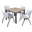 Plateau de table Kee Square, 4 chaises empilables-1034344220-1034344216-1034344217