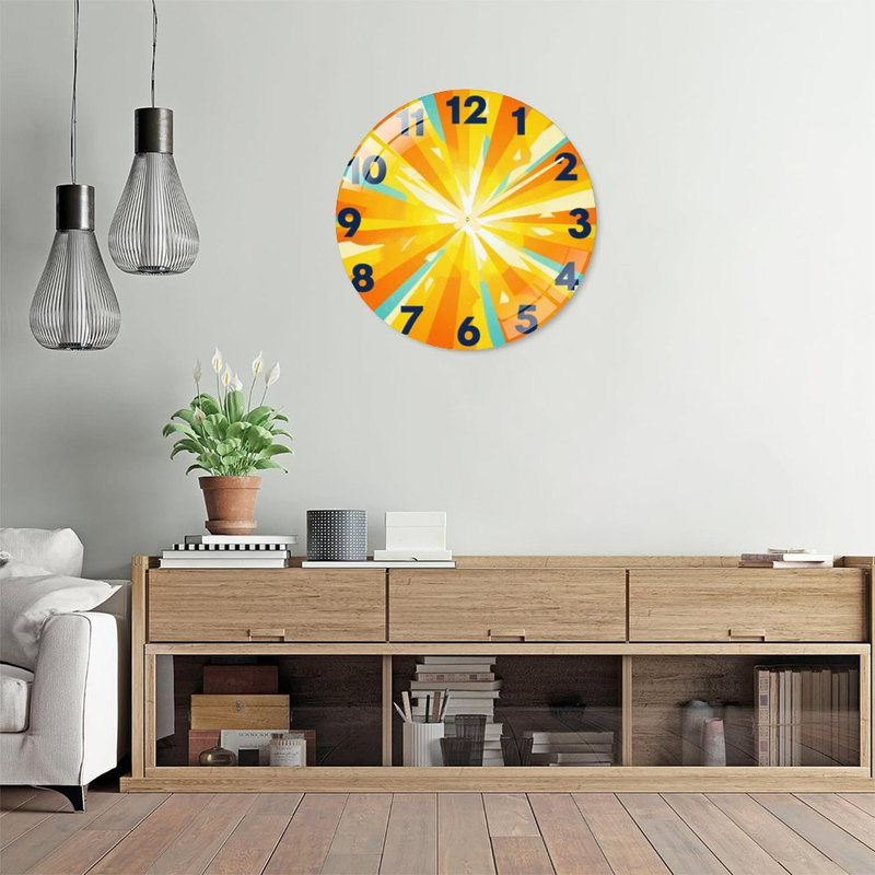 Horloge murale Sunburst
