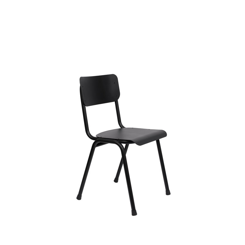Chaise d'appoint de patio, Noir