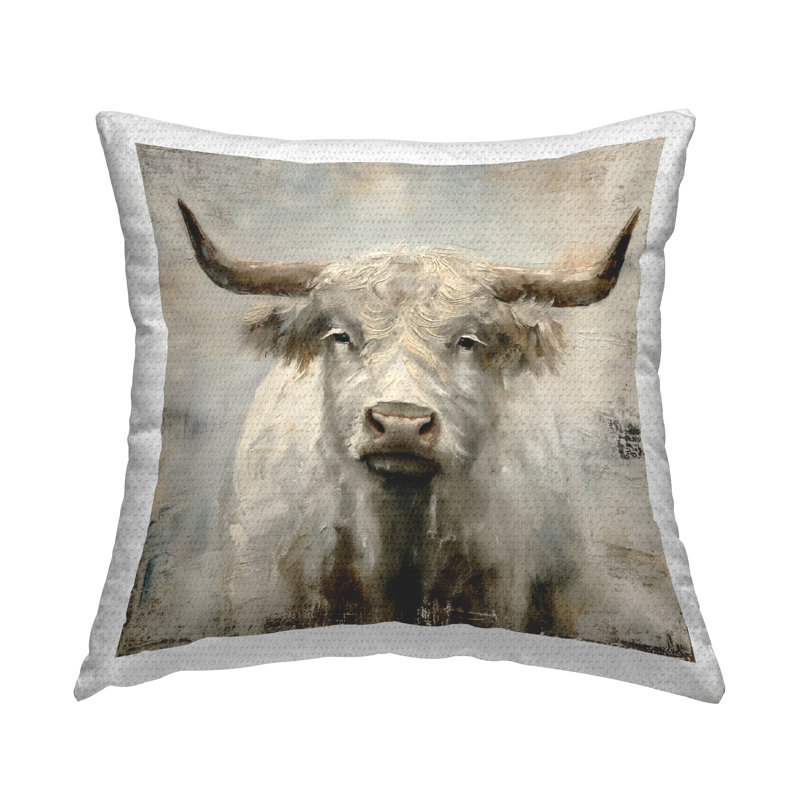 Coussin Fluffy Longhorn