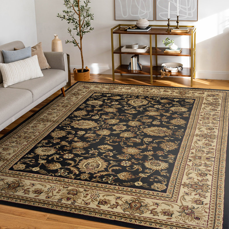 Tapis d'intérieur à motif floral pour enfants Clarence, Rectangle 8 pi 9 po x 12 pi 3 po