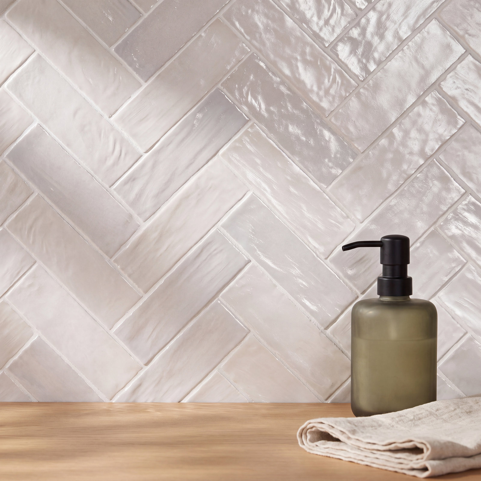 Southampton Ceramic Subway Wall Tile, White
