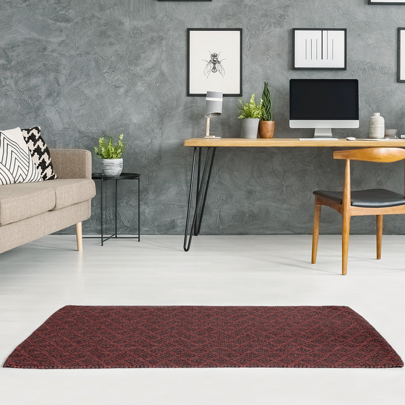 Tapis de la surface marron à labyrinthe carrée, Rectangle 4 pi x 6 pi