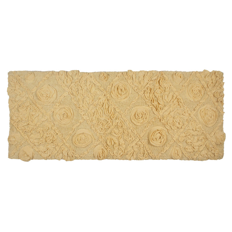 Tapis pour salle de bain Schoenberger, Jaune, L 54 po x l 21 po