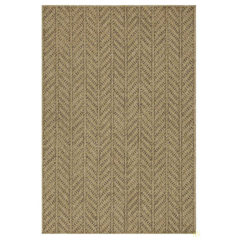 Earth GC_NTL1013 Jute/5 Ft. 3 In. X 7 Ft. 3 In. Indoor/Outdoor Area Rug, Rectangle 5'3" x 7'3"