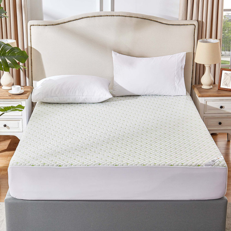 BEDLORE® Noiseless Waterproof Bamboo Mattress Protector, Hypoallergenic 3D Air Fabric Breathable Mattress Cover, Washable Mattress Pad with 6"-18" Deep Pocket