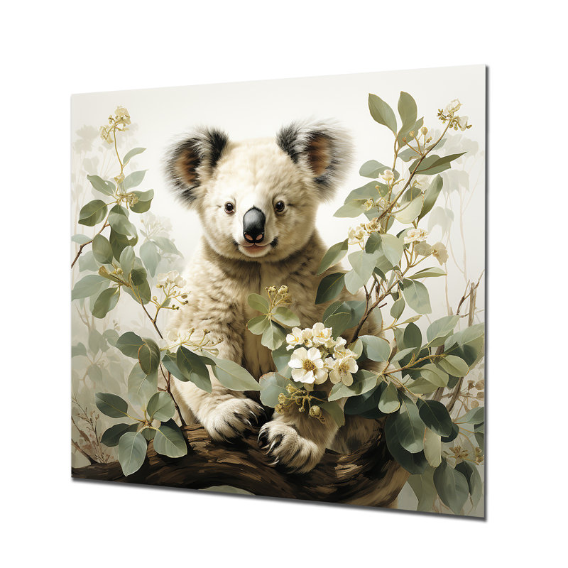 Eucalyptus, arbre qui aime Koala 2 - art mural Koala, H 16 po x l 16 po