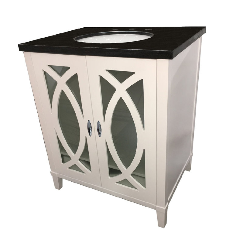 Rouen 30'' Single Bathroom Vanity with Granite Top
