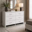 Commode 6 tiroirs 57 "blanche