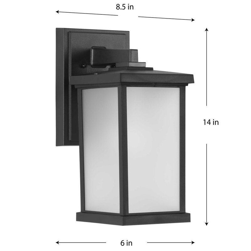 Lanterne murale d'extérieur Kacie-Mai, H 14 po x l 8,5 po x P 6 po