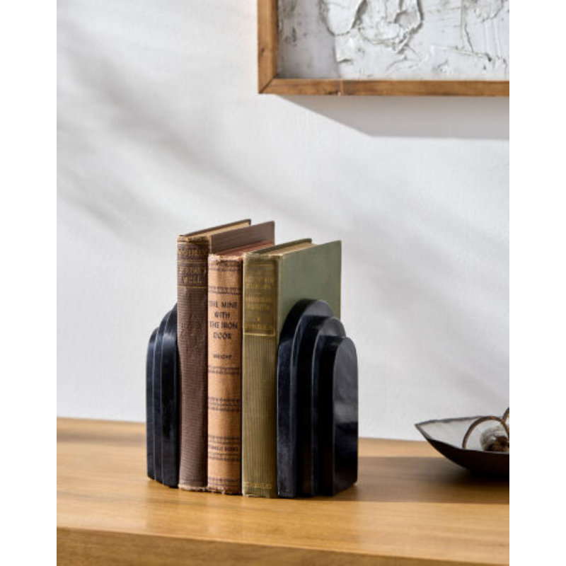 Abner Roi Bookend, Black