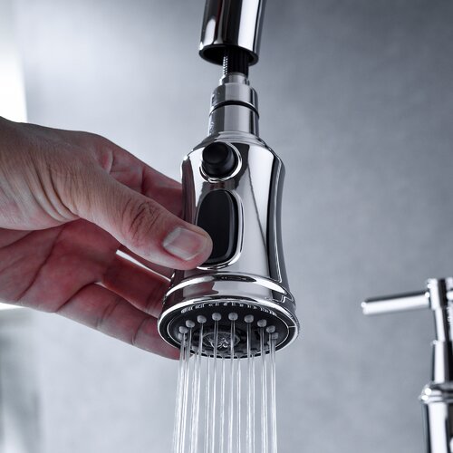 Aufind Pull Down Kitchen Faucet | Wayfair