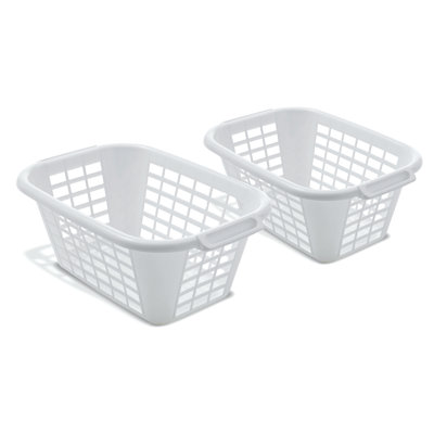 Plastic Laundry Basket with Handles