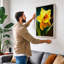 Daffodil with Dewdrops Botanical 1 Piece Wrapped Canvas Wall Art-2146868930-2146868928