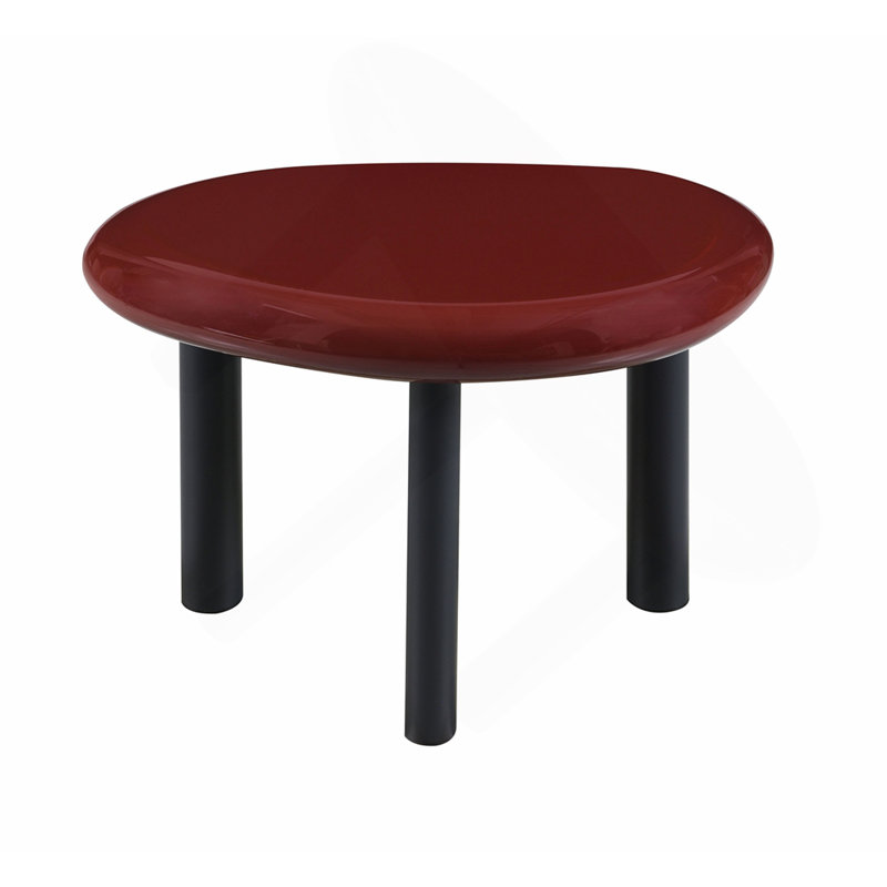 Red High Gloss End Table