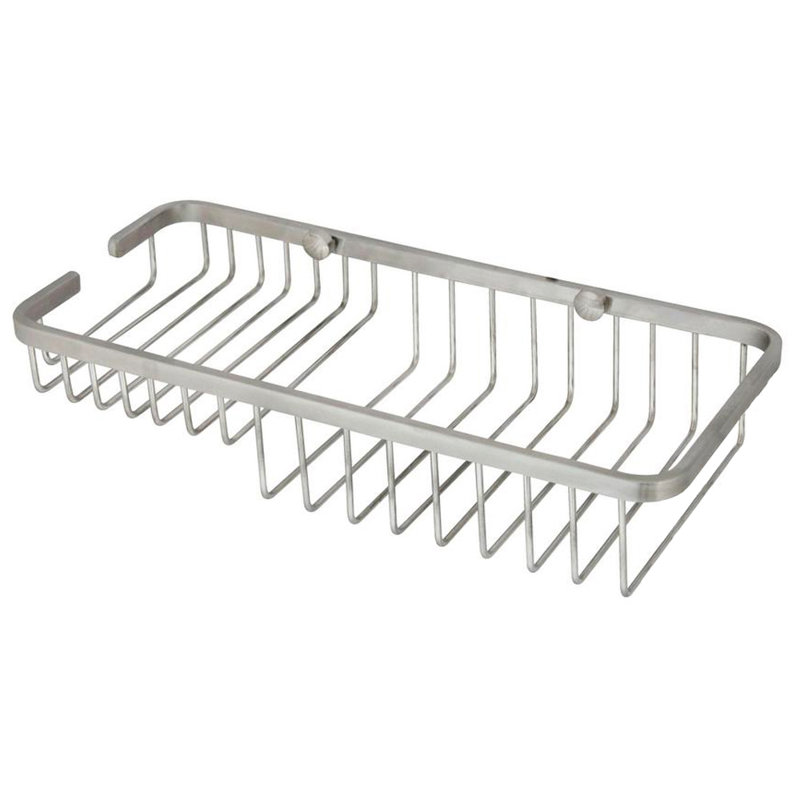 Panier de douche en acier inoxydable, Acier inoxydable brossé