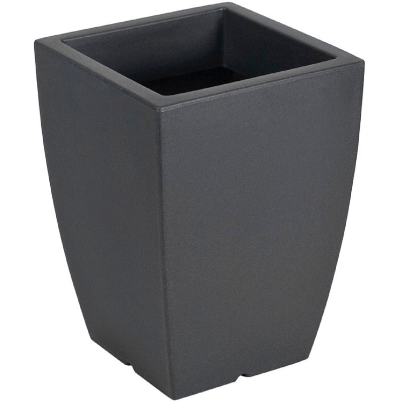 HYDRUS Square Pot Height, 40cm H x 29cm W x 29cm D, Anthracite