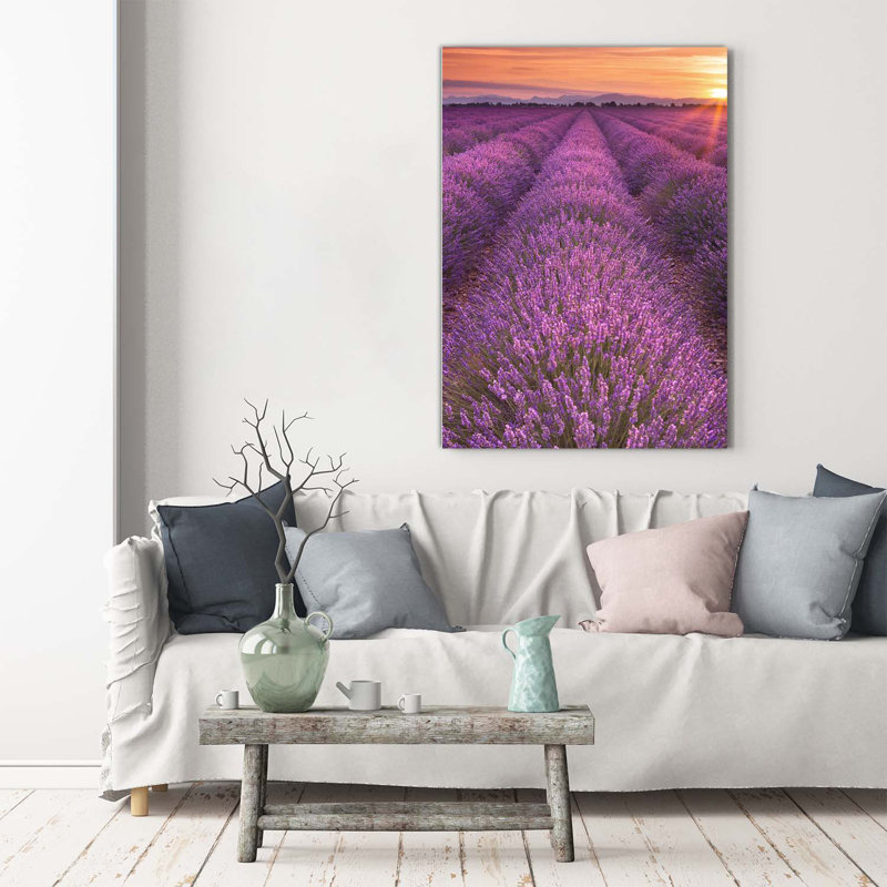 Lavender Field - Wrapped Canvas Print
