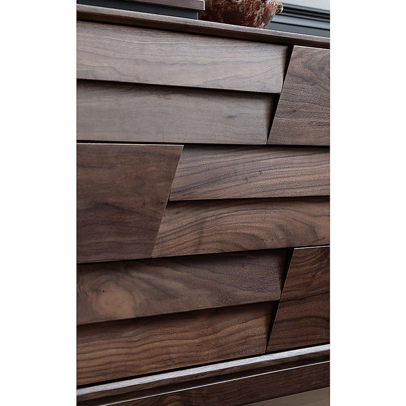 Armoire de rangement personnalisée à tiroir en bois massif
