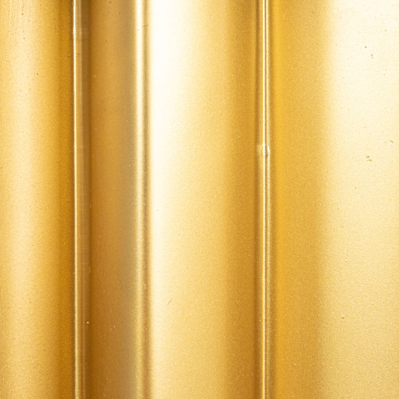 Greenpoint Pleated Metal Side Table, Gold