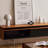 Log style simple solid wood TV cabinet