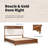 Oberlander Bed With Boucle Upholstered Headboard And LED Reading Lights-55040985