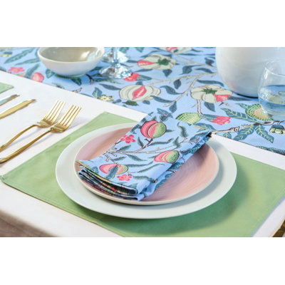 Cotton Floral Square Napkin