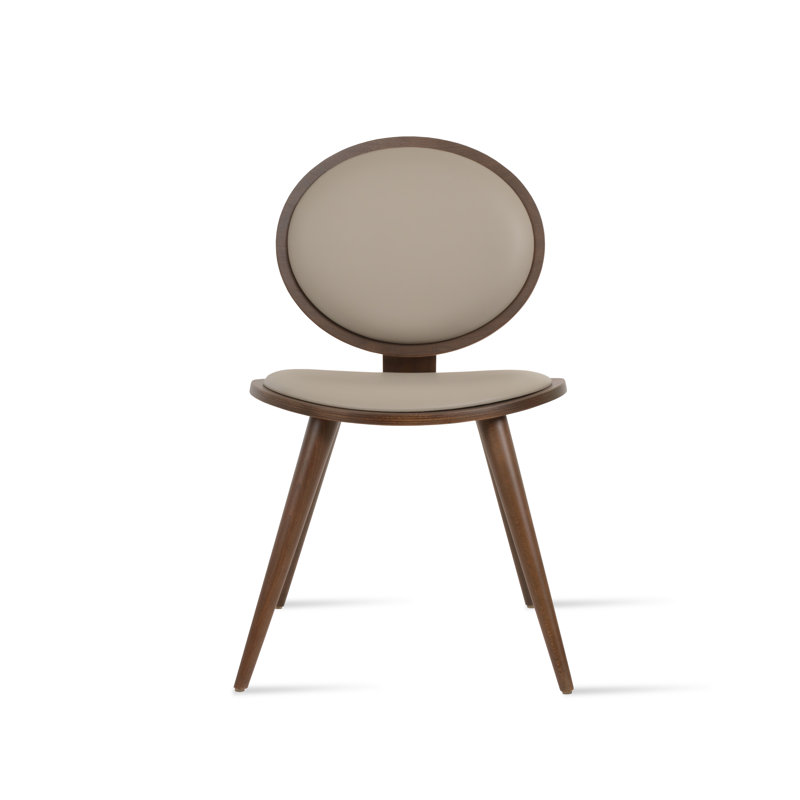 Tokyo Side Chair, Bone Faux Leather