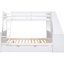 Lit superposé simple au-dessus d'un lit double avec lit gigogne, tablette et bureau - Gardez votre chambre à coucher organisée-572909955