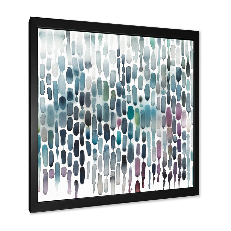 «Exploration des profondeurs de la fludité rose» sur toile, H 16 po x l 16 po x P 1 po, Cadre photo noir