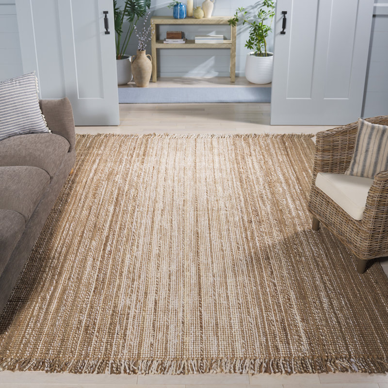 Natural Fiber Flatweave Jute Rug, Rectangle 8' x 10'