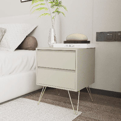 45cm W Manufactured Wood Bedside Table