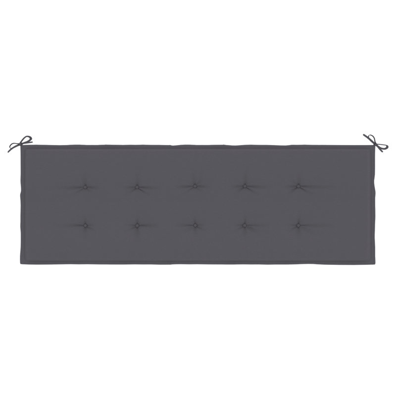 Outdoor Seat Cushion, Anthracite, 1.2" H x 59.1" W x 19.7" D