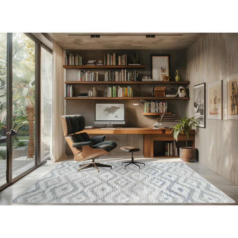 Diamond Oasis Sandstone Area Rug, Rectangle 5'4" x 7'8"