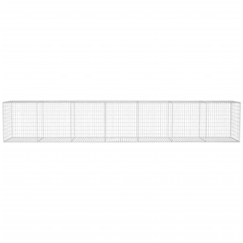 Siddiqi Gabion Wall with Cover, 600 cm x 50 cm x 100 cm