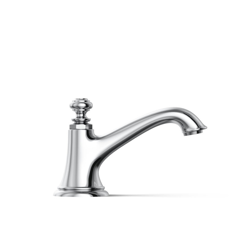 Artifacts Bathroom Sink Spout with Bell Design, Polished Chrome