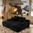 Upholstered Double Lounge Chaise Sofa Bed