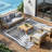 Outdoor Plastic Mat for Patio & Garden Modern Decorative Area Rug Portable Durable for Deck Backyard Porch RV & Camping-532592753-532592755