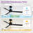 Bubacarr  48'' Matte Black Ceiling Fan with LED Light and Remote Control