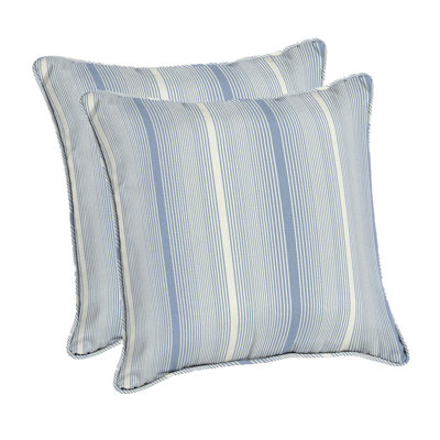 Striped Outdoor Throw Pillow