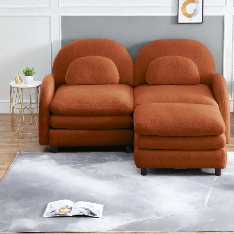 Canapé modulaire moderne 2 places Cloud Soft Teddy