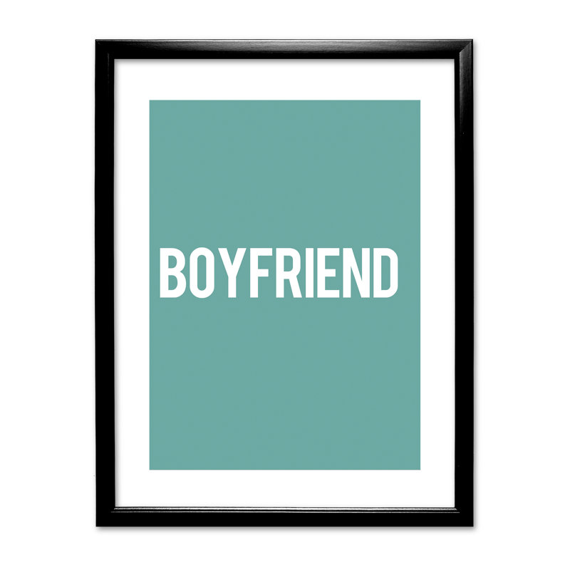 Single Picture Frame Print, Black