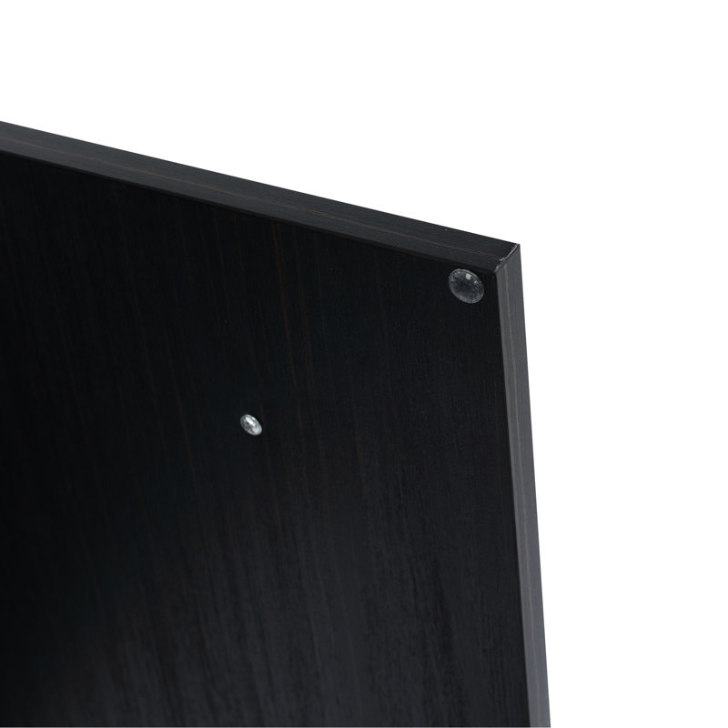 Meuble-lavabo de 30 po, finition en châtaignier noir, lavabo en résine à bords épais, support de rangement assorti, meuble-lavabo de taille Scratch, portes à fermeture en douceur séparées, surface