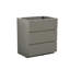 Armoire de plancher SANS lavabo, couleur grise, avec trois tiroirs, pré-assemblée-1105171412