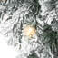 Arbre de Noël artificiel mince givré avec base en métal Frosted Prelit-376579514