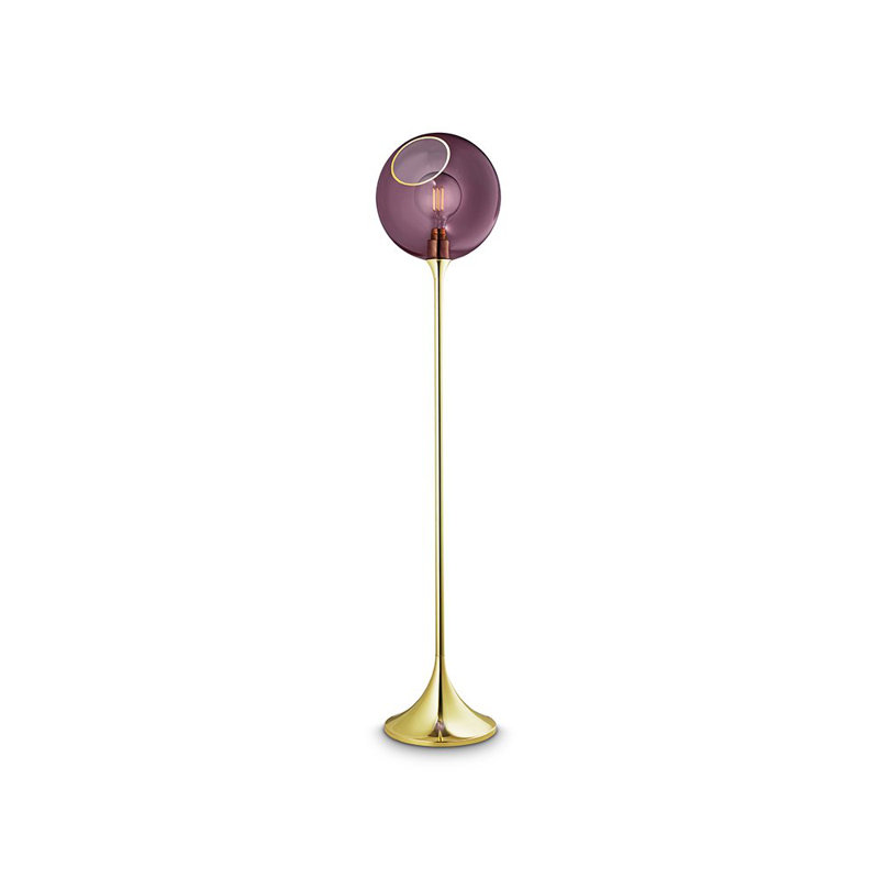 Ballroom 61'' Novelty Floor Lamp, Gold, Blue Sky