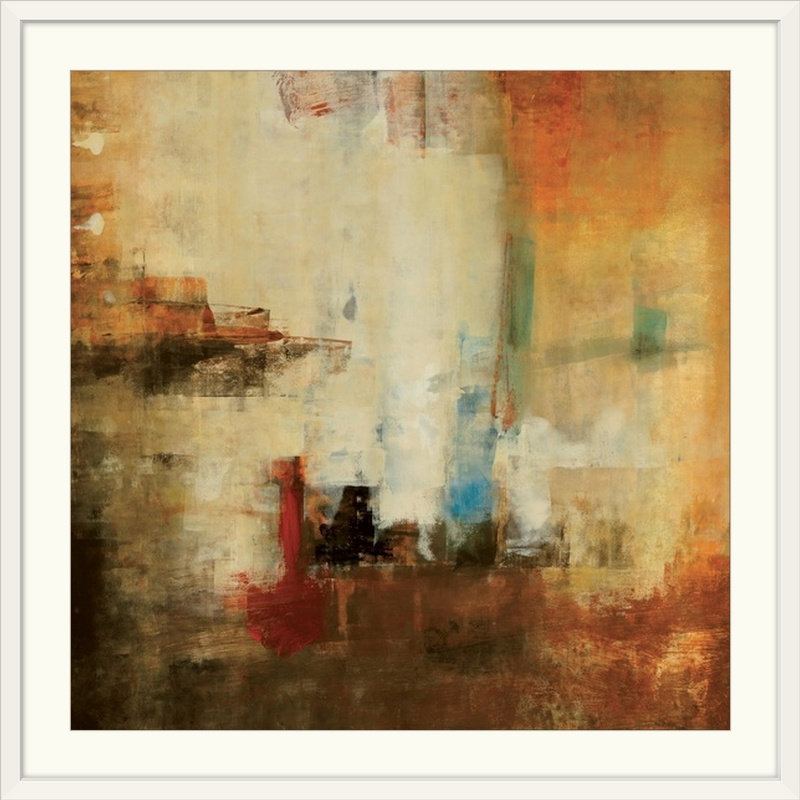 «Hymera Freeflow» par Lisa Ridgers, reproduction d'art, H 24 po x l 24 po x P 1 po, Cadre blanc
