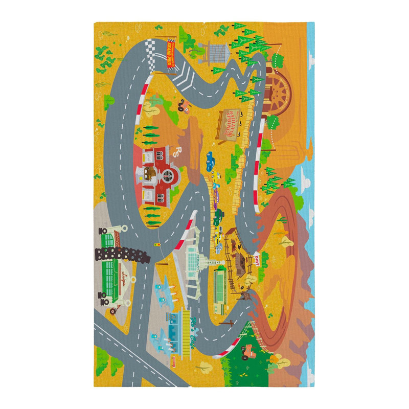 Tapis lavable à la machine pour chambre d'enfant, Sous-tapis rectangulaire 3 pi 11 po x 5 pi 11 po i