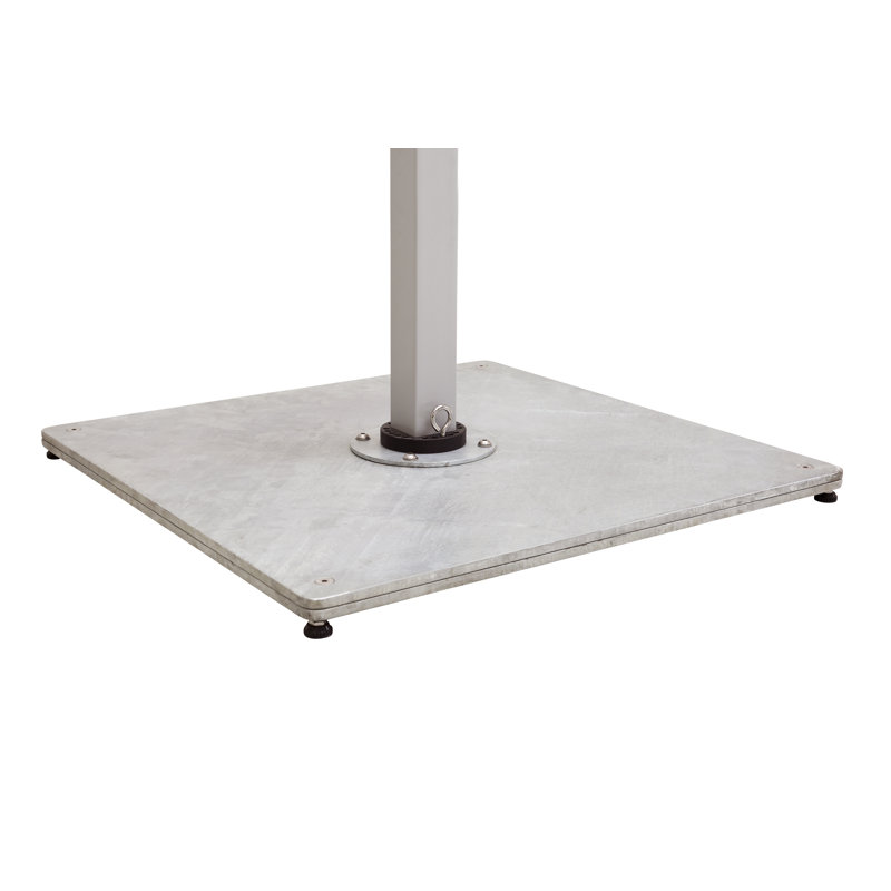 Picollo 10.5' Round Cantilever Umbrella, Ash, Double Stack Metal Plate